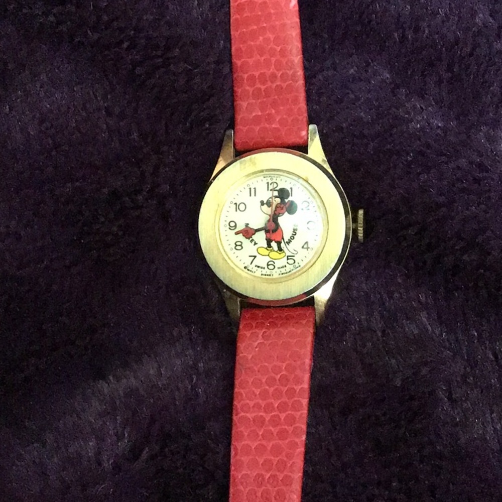 Wind up Mickey Mouse watch
